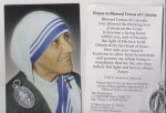 MOTHER  TERESA’S  CARD