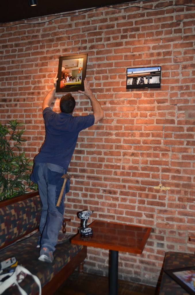 The photos were hung by the chimney with care, In hopes that Hans' friends soon would be there!