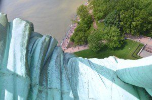 In the arms of Liberty.