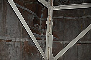 Inside Lady Liberty's face!