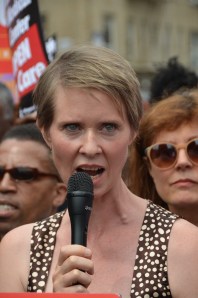 CYNTHIA NIXON PROTESTS