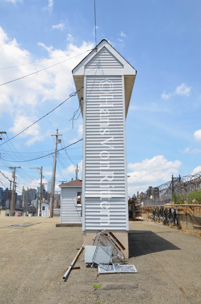 MTA yards, on the waterfront, Long Island City, Queens