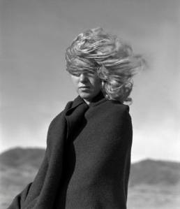 Hauntingly beautiful, Norma Jeane Baker windswept