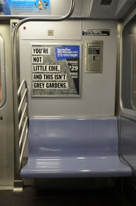Grey Gardens 2013 Manhattan Mini Storage's subway ad