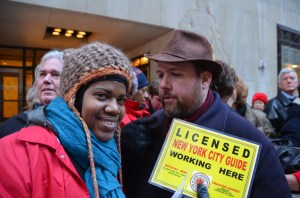 2011 TOUR GUIDE PROTEST at NBC STUDIOS