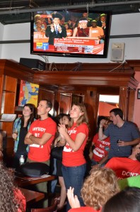 The awesome DONNY MOSS & DANIELA watching DeBLASSIO'S victory