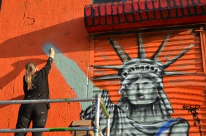 Muralist VERONIQUE BARRILOT makes her (final?) statement