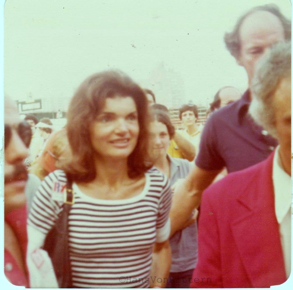 Jacqueline Kennedy, early 1970's, Forest Hills Queens tennis matches. 