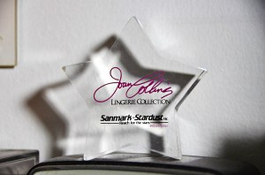 Joan Collins lingerie promo