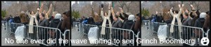 Waiting on line at mayor Bill DeBlasio's open house at Gracie Mansion 1-5-2014