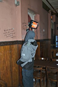 Giving Gerry the finger