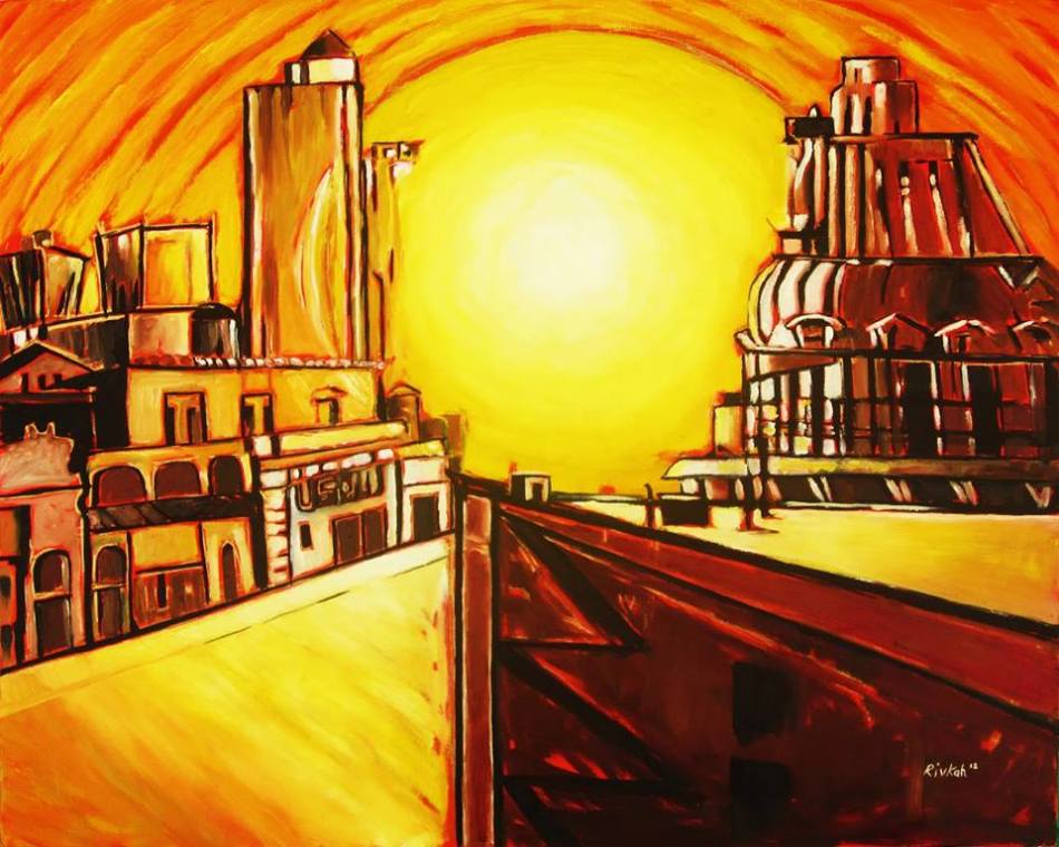 Twilight Zone "The Midnight Sun" painting