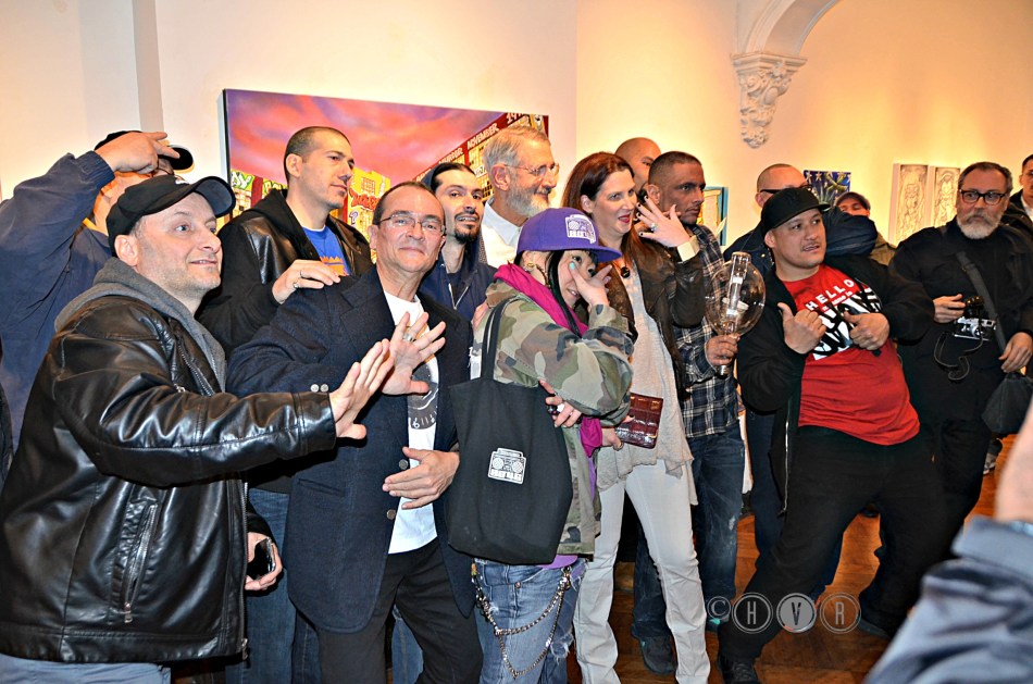 "WHITEWASH" featured artists group photo: "FIVE POINTZ!"