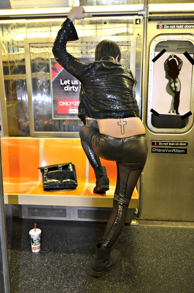 B train, 1:00am, New York City