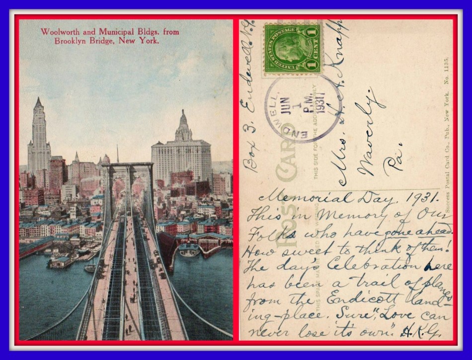 MEMORIAL DAY 1931 collage