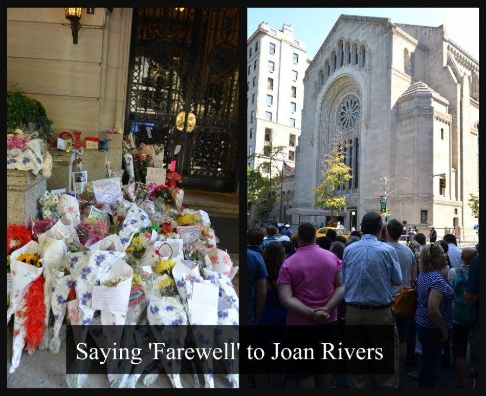 JOAN RIVERS FUNERAL collage